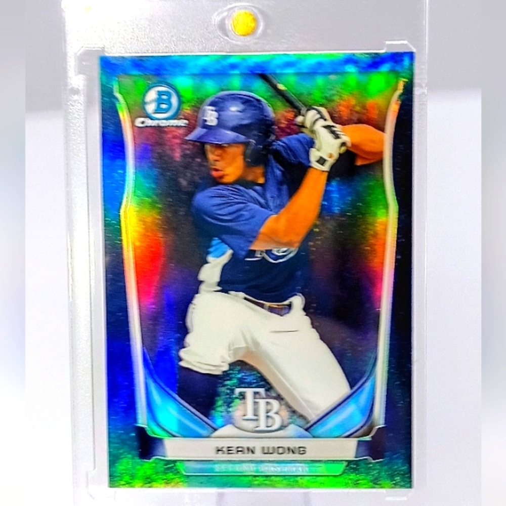 SP 93/99 Bowman Chrome Prospect Blue Refractor Kean Wong #PS-KW